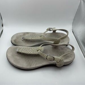Vionic Tula women’s leather bedazzled sandals size 6
